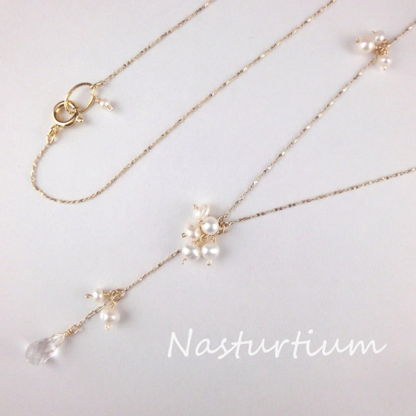 【なお～み様オーダー品freshwater pearl necklace】 1枚目の画像