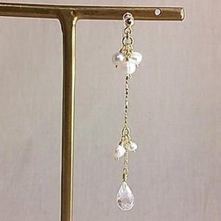 【みこと様専用オーダーフォーム】freshwater pearl pierce (樹脂イヤリング) 2枚目の画像