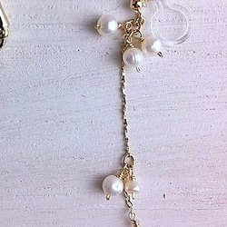 【みこと様専用オーダーフォーム】freshwater pearl pierce (樹脂イヤリング) 3枚目の画像