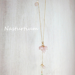 rose quartz twinkle necklace 4枚目の画像