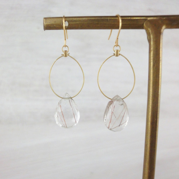 Rutile quartz pierce (14kgfフック) 3枚目の画像