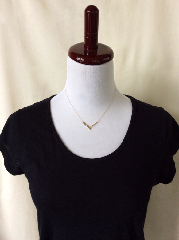 Asymmetry chain necklace 4枚目の画像
