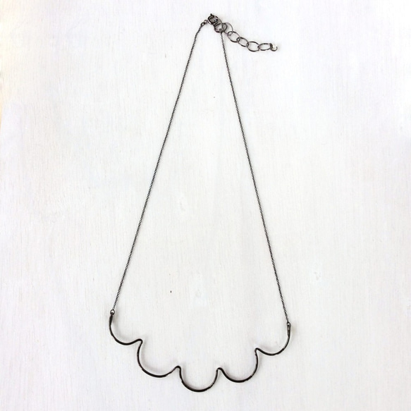 Kumo "雲" necklace　ブラック※受注生産※ 1枚目の画像
