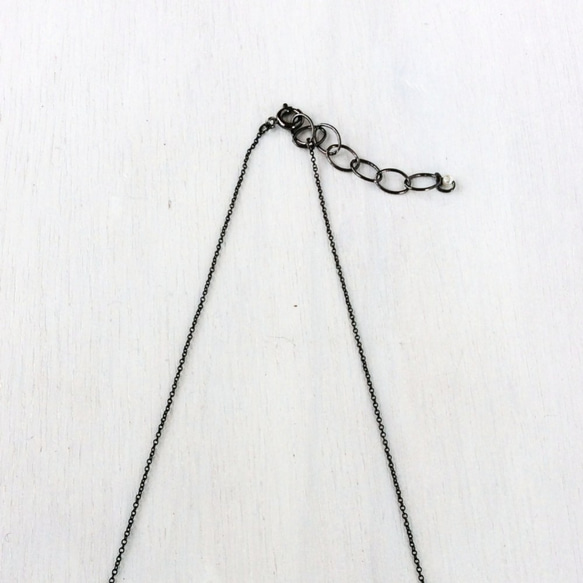 Kumo "雲" necklace　ブラック※受注生産※ 2枚目の画像