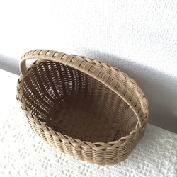 【受注製作】ワンハンドル楕円かご craft 3枚目の画像