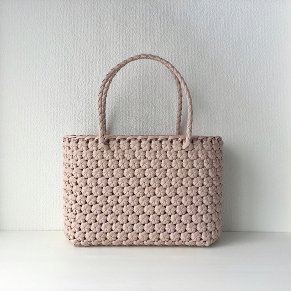 sophie d'argent 花柄編み込みバッグ レディース 花柄 プリント