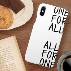 送料無料＊one for all all for one＊iPhoneケース／スマホケース 1枚目の画像