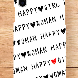 送料無料＊HAPPY girl&woman＊iPhoneケース／スマホケース 4枚目の画像