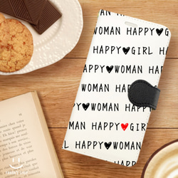 送料無料＊HAPPY girl&woman＊iPhoneケース／スマホケース 6枚目の画像