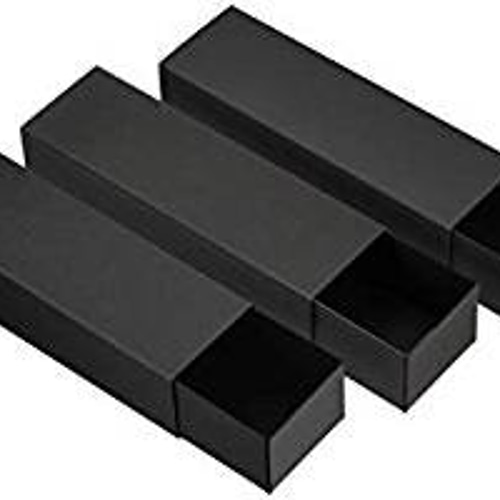 文箱 紙箱／ギフトボックス（スライド式：めがねサイズ：黒） ギフト