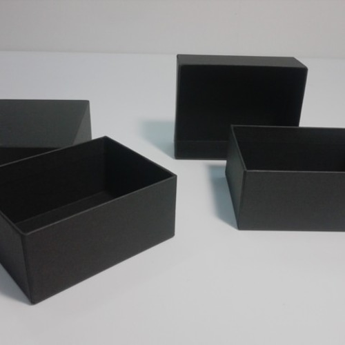 18箱）貼り箱／ギフトボックス：黒（大） ギフトボックス みどり紙工所