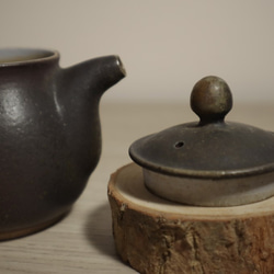 陶藝 自然落灰 柴燒 茶壺 140ml 第3張的照片