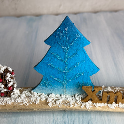 どんぐりサンタのミニオブジェ　クリスマスツリー 3枚目の画像
