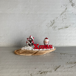 どんぐりサンタのミニオブジェ　クリスマスオブジェ 1枚目の画像