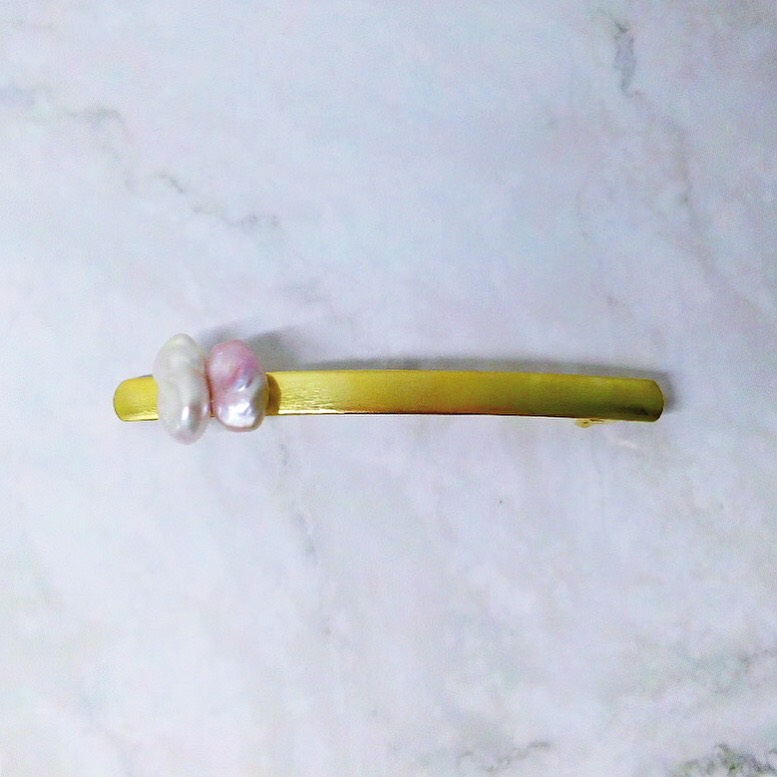 バロックパールヘアクリップ/バレッタ#3 6,800円