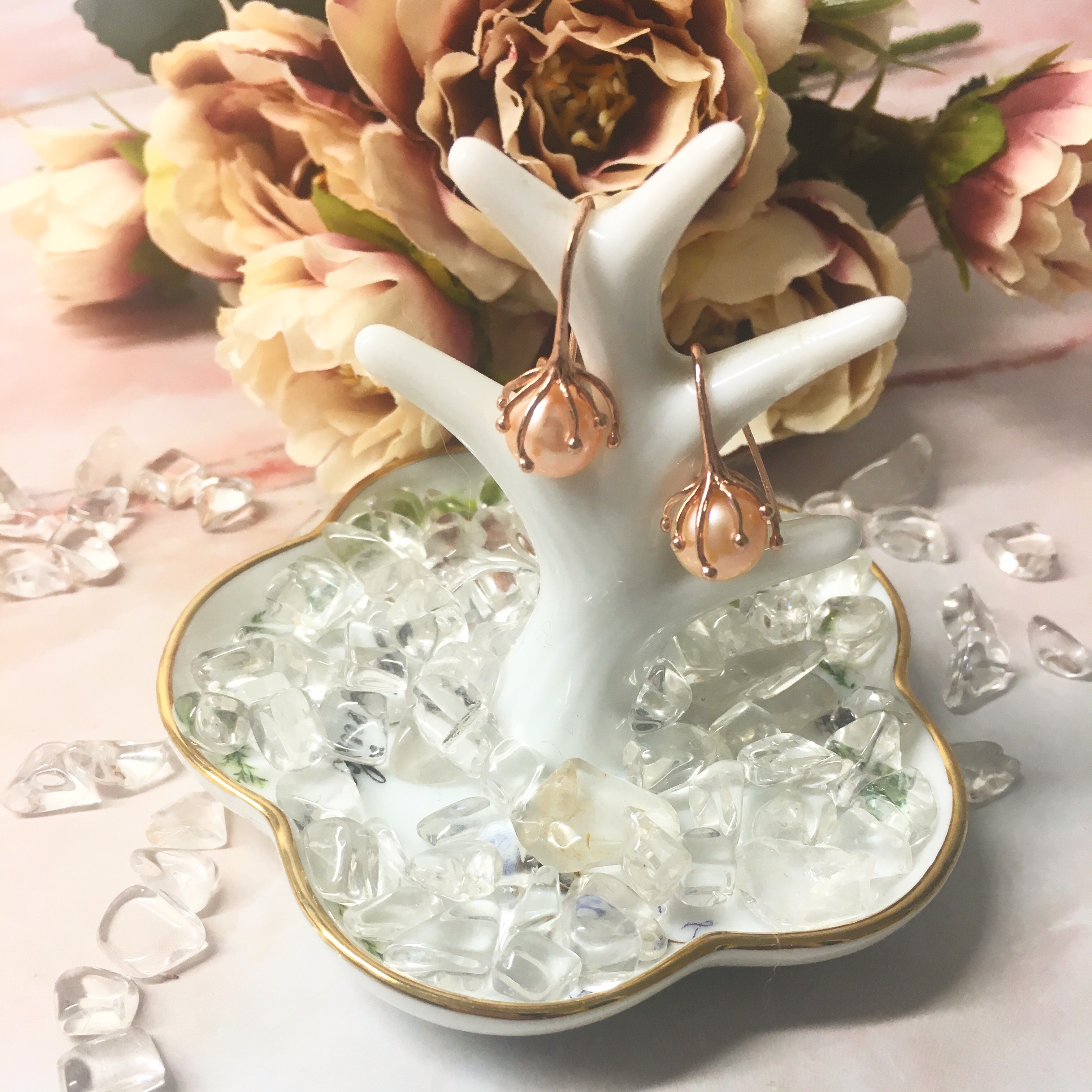 パールピアス//ピンク