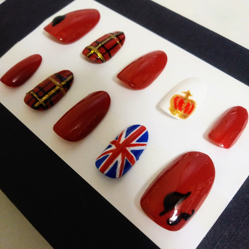 ネイルチップ no.42 イギリス ネイルチップ（つけ爪） mm 通販