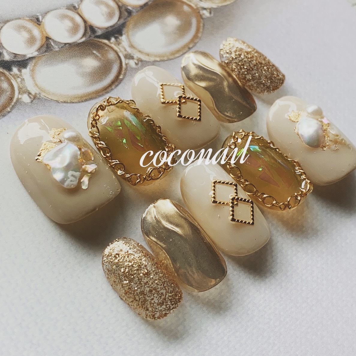 再販5♡ネイルチップNo.43 ミラーネイル　ニュアンスネイル　夏ネイル　シロップカラー 16,685円