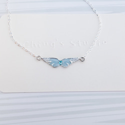 「天使心」純銀天使翅膀造型手鍊 第3張的照片