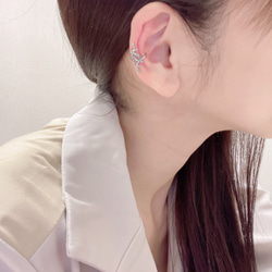 「蔓」-純銀藤蔓造型耳骨夾（客訂） 第11張的照片