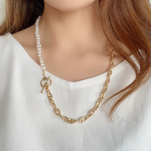 twistedpendant 淡水パール ネックレス チェーン ○関送無料○ 楽天市場】【WEB限定】淡水真珠 ハーフチェーンネックレス 6.5