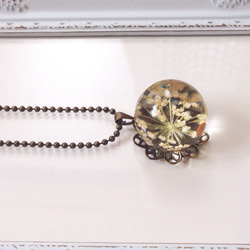 dome of flower necklace(white) 4枚目の画像