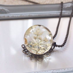 dome of flower necklace(white) 5枚目の画像