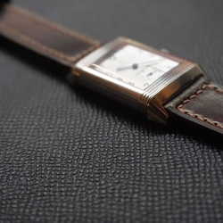 『高級革使用』ホーウィン　シェルコードバン　時計ベルト #８カラー　ブラウン　バーガンディ　革ベルト　レザー　腕時計 5枚目の画像