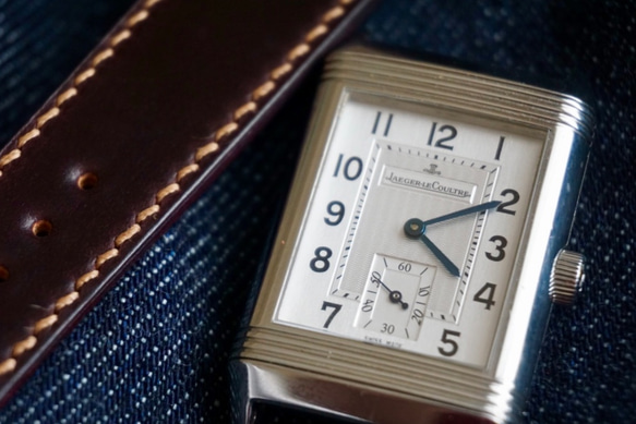 『高級革使用』ホーウィン　シェルコードバン　時計ベルト #８カラー　ブラウン　バーガンディ　革ベルト　レザー　腕時計　 3枚目の画像