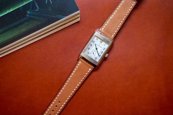 『高級革使用』フレンチレザー　バラニルレザー　時計ベルト　AppleWachバンド　 ブラウン　レザー　腕時計　革ベルト 1枚目の画像
