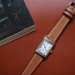 『高級革使用』フレンチレザー　バラニルレザー　時計ベルト　AppleWachバンド　 ブラウン　レザー　腕時計　革ベルト 5枚目の画像