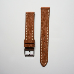 『高級革使用』エプソンレザー　タンゴールド　革ベルト　時計ベルト　AppleWatchバンド　腕時計　革　皮　レザー 7枚目の画像