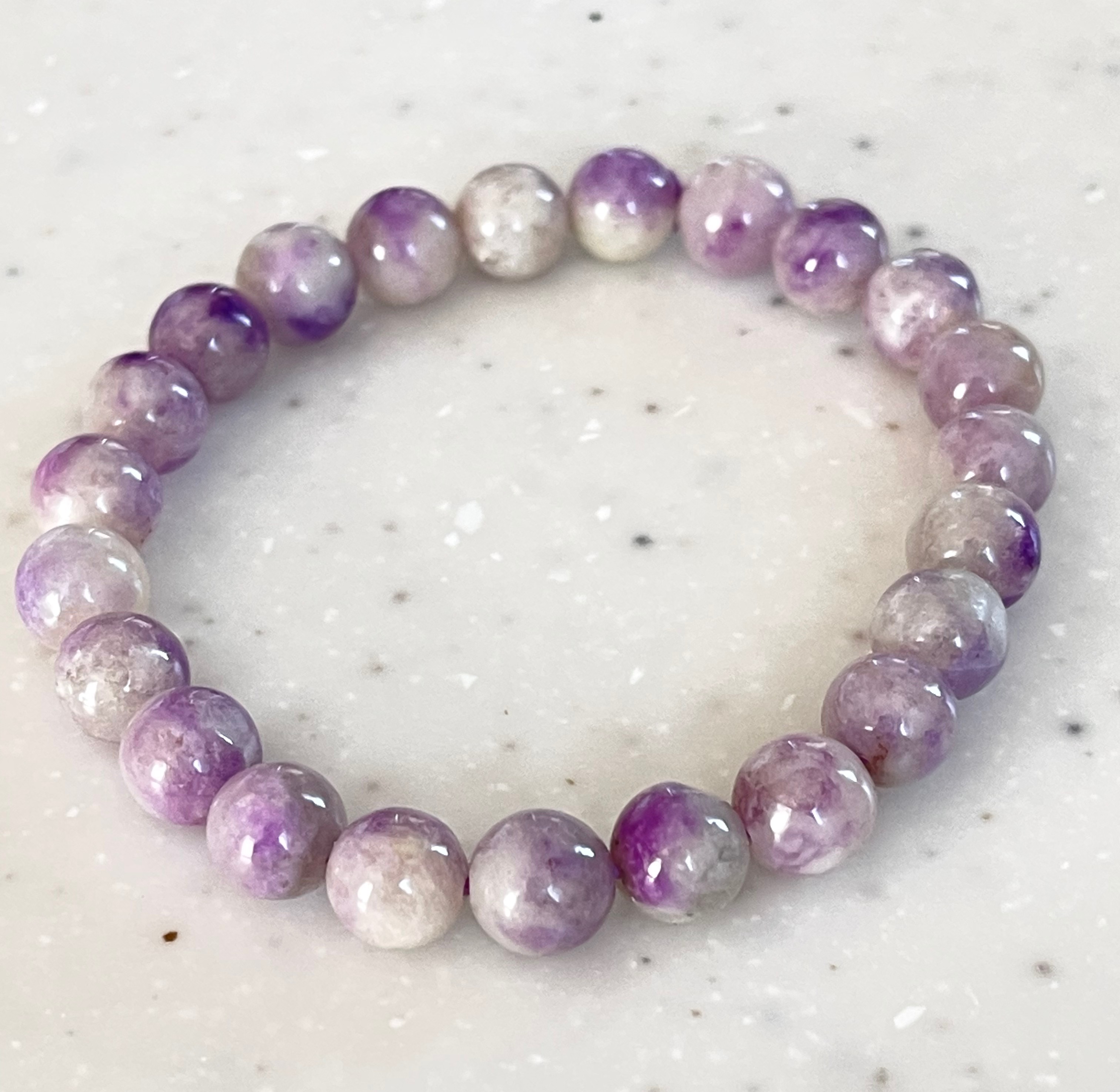 ハックマナイトとラピスラズリのブレスレット カラーチェンジ 14kgf