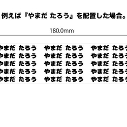 お名前シール カッティングステッカー制作 180mm×50mm 3枚目の画像