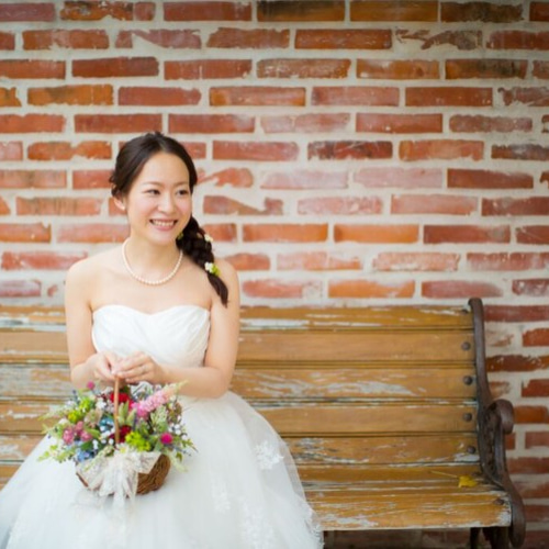 オーダーメイド / アーティフィシャルフラワーのバスケットブーケ