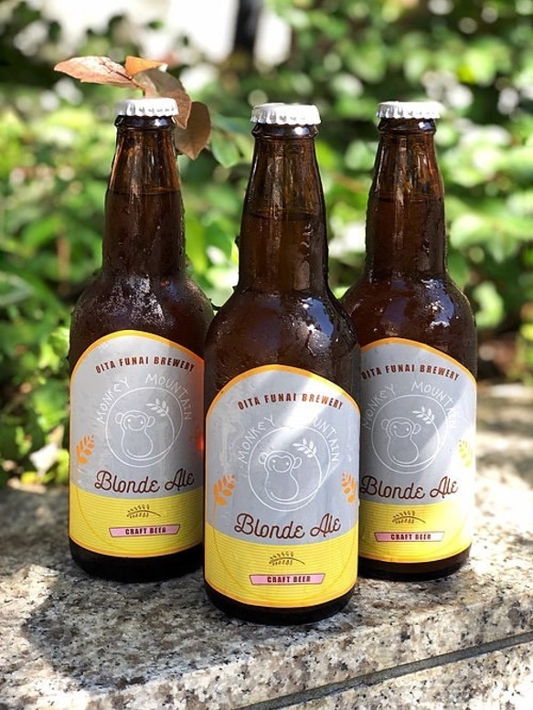 モンキーマウンテン　クラフトビール　Blonde Ale　ブロンドエール　ABV(アルコール分) 4.5％　３本セット 1枚目の画像