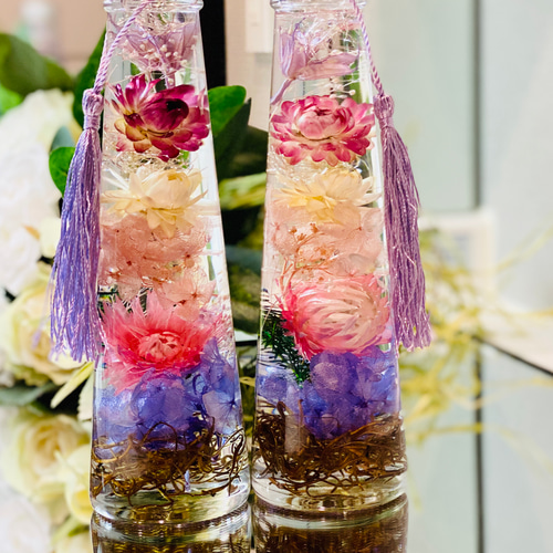 ☆ゆん☆(プロフィール見て下さい)様 お供え 仏花 ハ―バリウム ハーバリウム☆仏花 - メルカリ