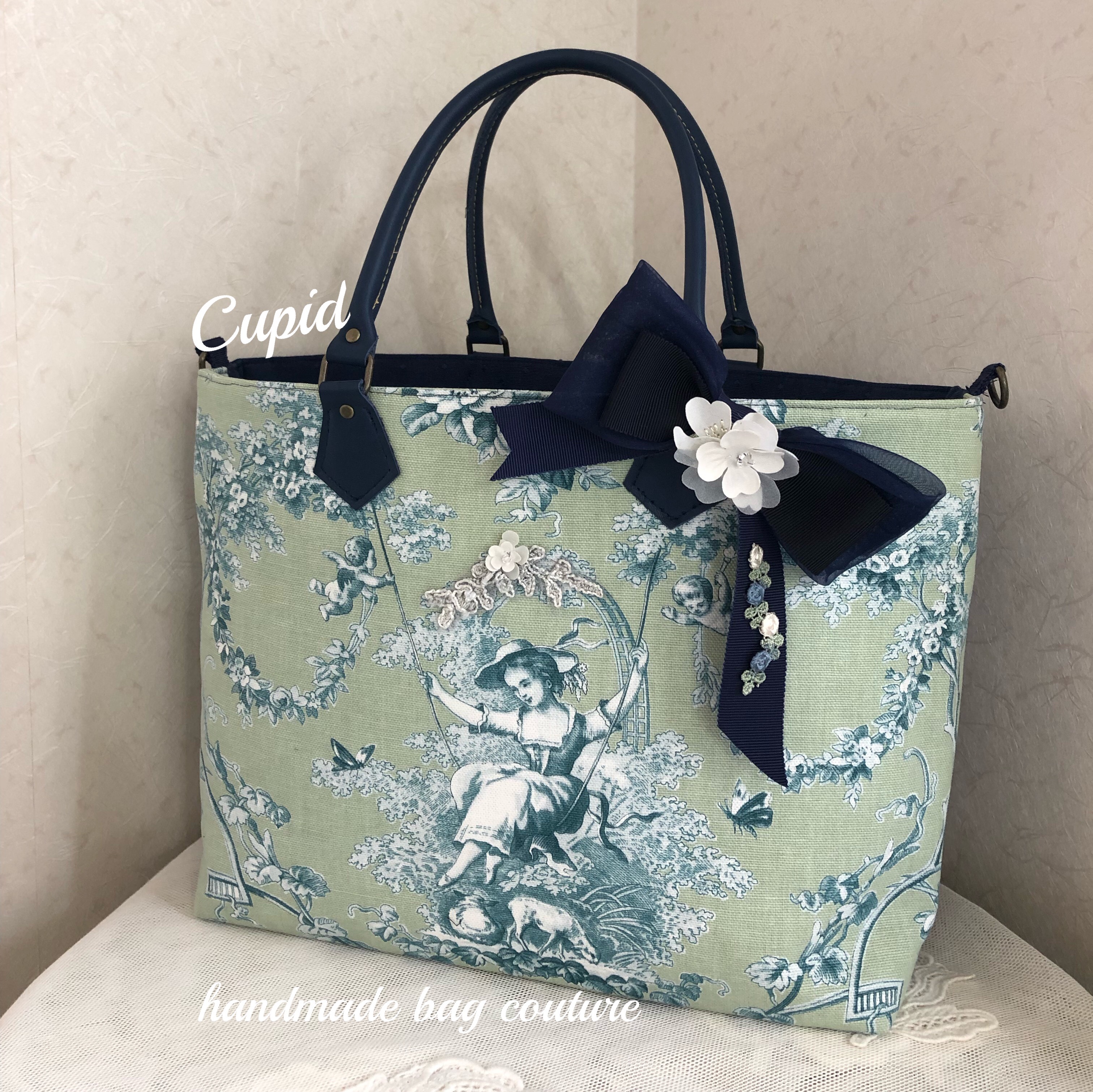 ハンドメイド トワル・ド・ジュイ 2wayギャザーエプロン ハンドメイド トワル・ド・ジュイ 2wayギャザーエプロン