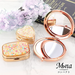 コンパクトミラー ミラー ミニ鏡 手鏡 ピルケース 携帯 ギフト compact