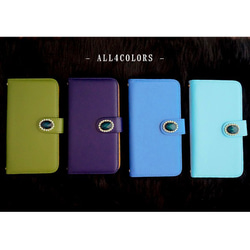 スマホケース 全機種対応 手帳型 iPhone15/14 AQUOS Galaxy Xperia 本革 lea-002 3枚目の画像