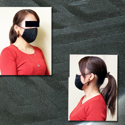 フォーマルにも使えるシルク布マスク 4枚目の画像