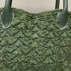 クリスマスに手編みトートバッグ 2枚目の画像