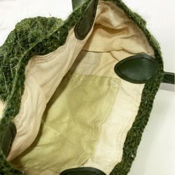 クリスマスに手編みトートバッグ 5枚目の画像