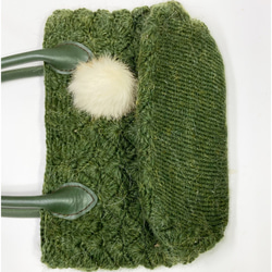 クリスマスに手編みトートバッグ 7枚目の画像