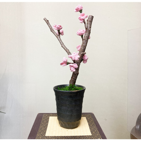 桜盆栽 造花 フェイクフラワー 3枚目の画像