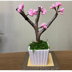 桜盆栽 造花 フェイクフラワー 1枚目の画像