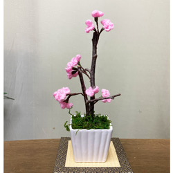 桜盆栽 造花 フェイクフラワー 1枚目の画像