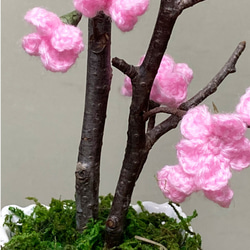 桜盆栽 造花 フェイクフラワー 4枚目の画像