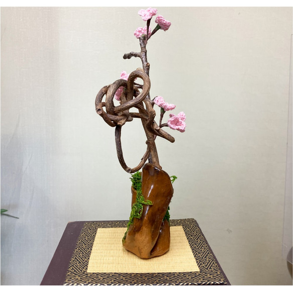 桜盆栽 造花 フェイクフラワー 2枚目の画像