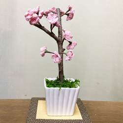 桜盆栽 造花 フェイクフラワー 3枚目の画像